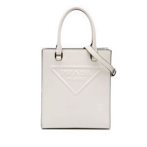 Prada Mini Soft Calf Logo Drill Satchel